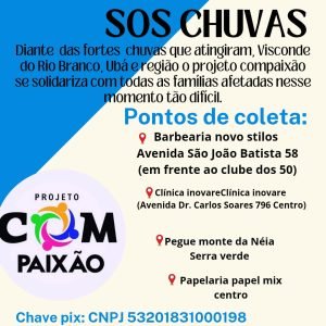 Informativo de coleta de doações